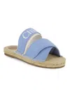 Chloé Kids Logo Espadrille Sandals In Multi