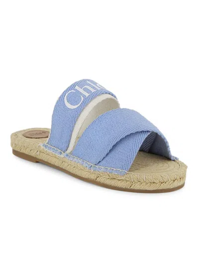 CHLOÉ BABY GIRL'S, LITTLE GIRL'S & GIRL'S LOGO ESPADRILLE SANDALS