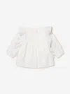 Chloé Ruffled-trim Organic Cotton Blouse In Ivory