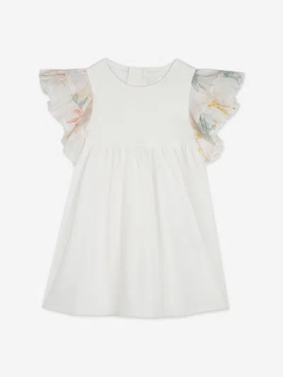 Chloé Baby Girls Palm Grove Ruffle Dress In Ivory