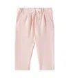 Chloé Baby Logo Cotton Jersey Pants In Pink