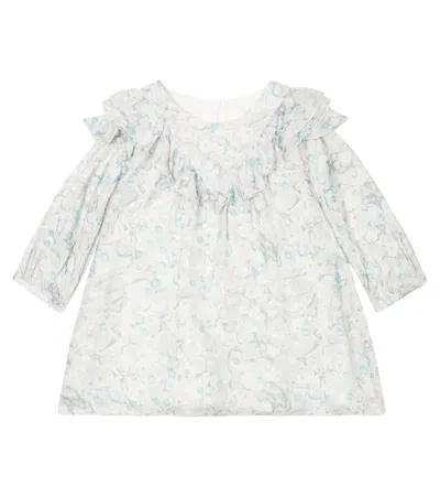 Chloé Baby Ruffle-trimmed Dress In Multicoloured