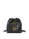 Chloé Chain Detail Backpack Adjustable Straps In Black