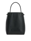 Chloé Sense Leather Bucket Bag With Circular Handles In Black