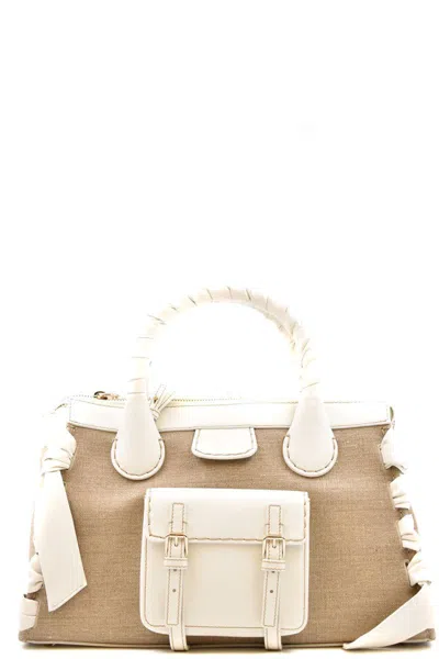 Chloé Leather Bag In White