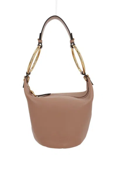 Chloé Chloè Bracelet Shoulder Bag In Buffalo Leather In Woodrose