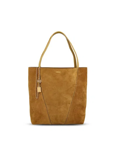 Chloé S811 - Chloe Spin Handbags Brown