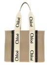 Chloé Woody Linen Tote Bag
