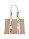 Chloé Women Beige Woody Tote Bag
