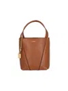 Chloé Structured Brown Shoulder Bag With Textured Finish