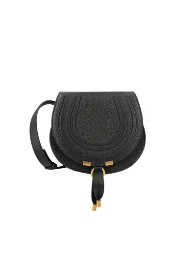 Chloé Saddle Marcie Small Crossbody Bag In Black