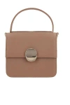 Chloé Compact Chain Strap Top Handle Bag In Brown
