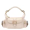 Chloé Leather Camera Bag In Neutral