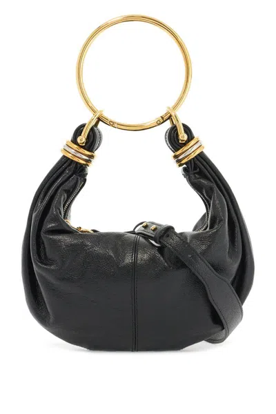 Chloé Womens Black Bracelet Hobo Mini Leather Top-handle-bag