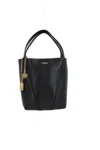 Chloé Small Spin Leather Tote Bag In Black