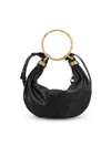 Chloé Chloè Hobo Bag Grained Leather Bag In Black
