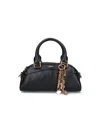 Chloé Chloe Small Charm-embellished Leather Top Handle Bag In Black