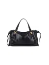 Chloé Paraty 24 Piccola Leather Shoulder Bag In Black