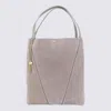 Chloé Chlo Light Grey Leather Spin Totes