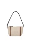 Chloé Chloe Women Sand Canvas Carry Shoulder Bag In Brown