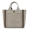 Chloé Beige Carry Top Handle Bag In Brown