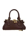 Chloé Paddington Small Leather Shoulder Bag In Brown