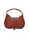 Chloé Shoulder Bag Gold Tone Hardware Handle In Brown