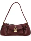Chloé The 99 Leather Shoulder Bag In Brunet Red