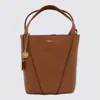 Chloé Clay Brown Leather Spin Tote