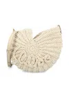 Chloé Sea Treasures Woven Shell Crossbody Bag In Deep Ivory