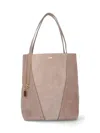 Chloé Large Spin Chain-embellished Tote Bag In Gray