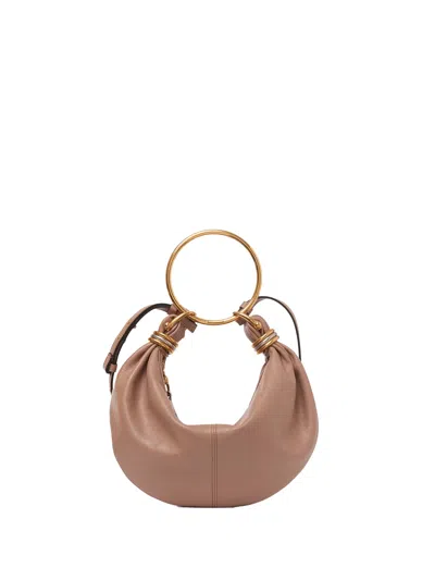 Chloé Bracelet Leather Hobo-bag In Brown