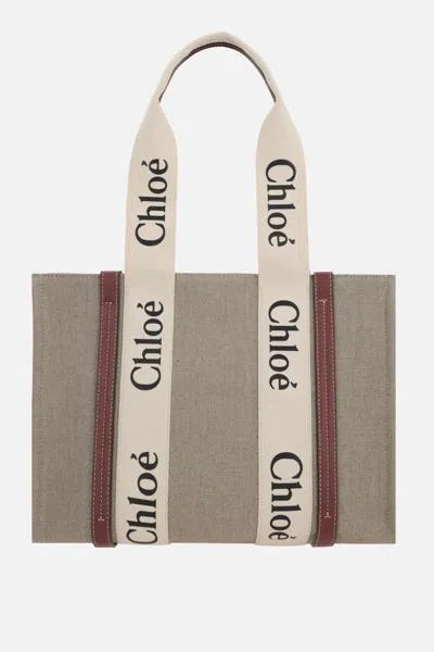 Chloé Chloè Bags In White+brown 1