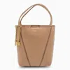Chloé Beige Leather Spin Tote