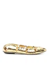Chloé Moon Metallic Leather Ballet Flats