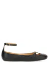 Chloé Misty Leather Ballerinas For Women In Black
