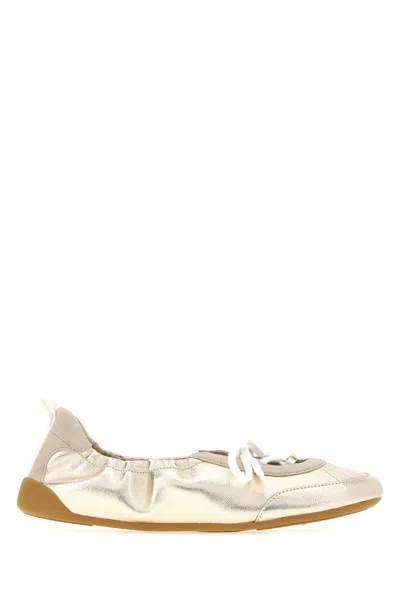 Chloé Ballerine  Kick In Pelle Oro  Donna In Gold