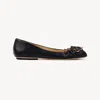 Chloé Charms Ballerina Black Size 8 100% Lambskin In Black