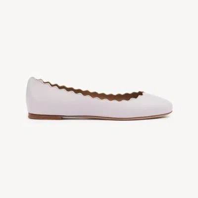 Chloé Ballerines Lauren Femme Violet Taille 37 100% Peau De Chèvre In Purple