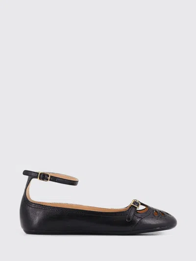 Chloé Chloe Misty Leather Ballerinas For Women In Black