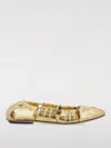 Chloé Moon Metallic Leather Ballet Flats In Gold