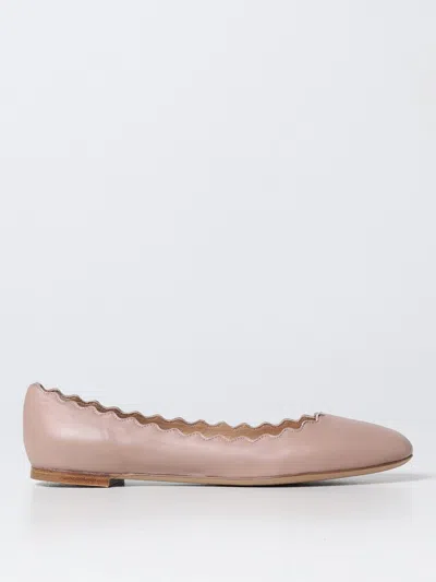 CHLOÉ BALLET FLATS IN LEATHER,D80538010
