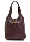 Chloé Chloe Balloon Grained Leather Hobo Bag In Burgundy