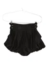 Chloé Balloon-hem Buckle Silk Habotai Shorts