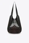 Chloé Balloon Leather Shoulder Bag In Black