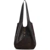 Chloé Balloon Medium Leather And Suede Shoulder Bag In Brown
