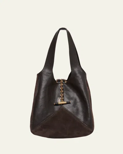 CHLOÉ BALLOON PATCHWORK LEATHER & SUEDE TOTE BAG