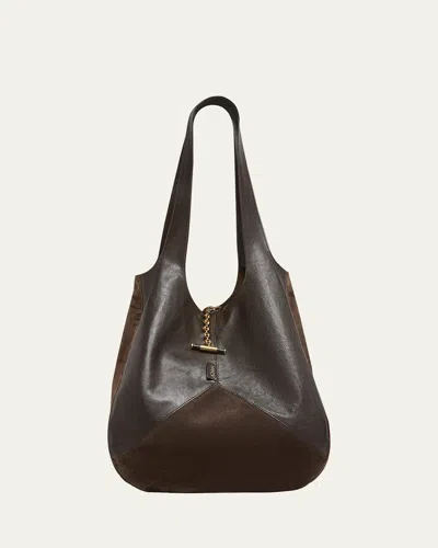 CHLOÉ BALLOON PATCHWORK LEATHER & SUEDE TOTE BAG