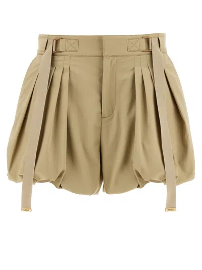 Chloé Balloon Shorts Bermuda And Short Beige