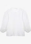 Chloé Balloon-sleeved Blouse In White